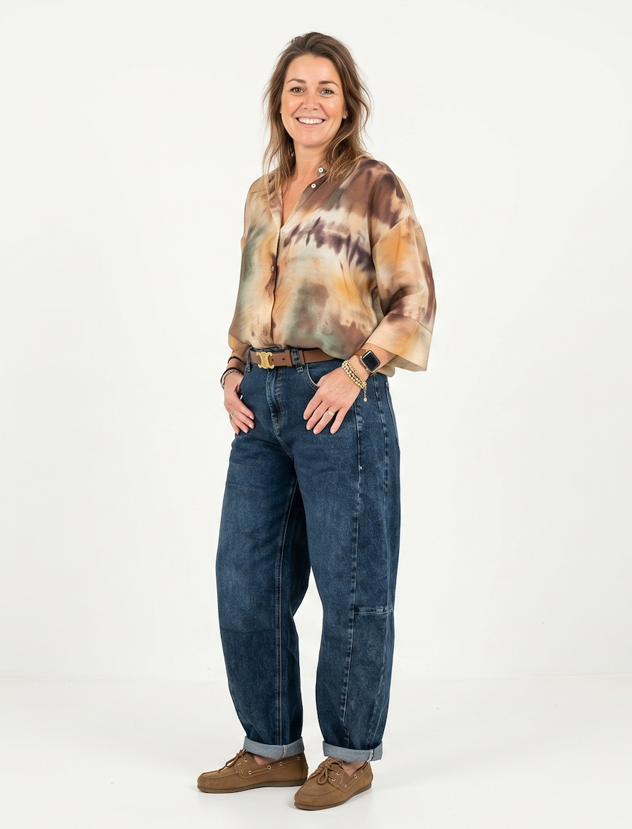 Barrel Patty Dark Denim